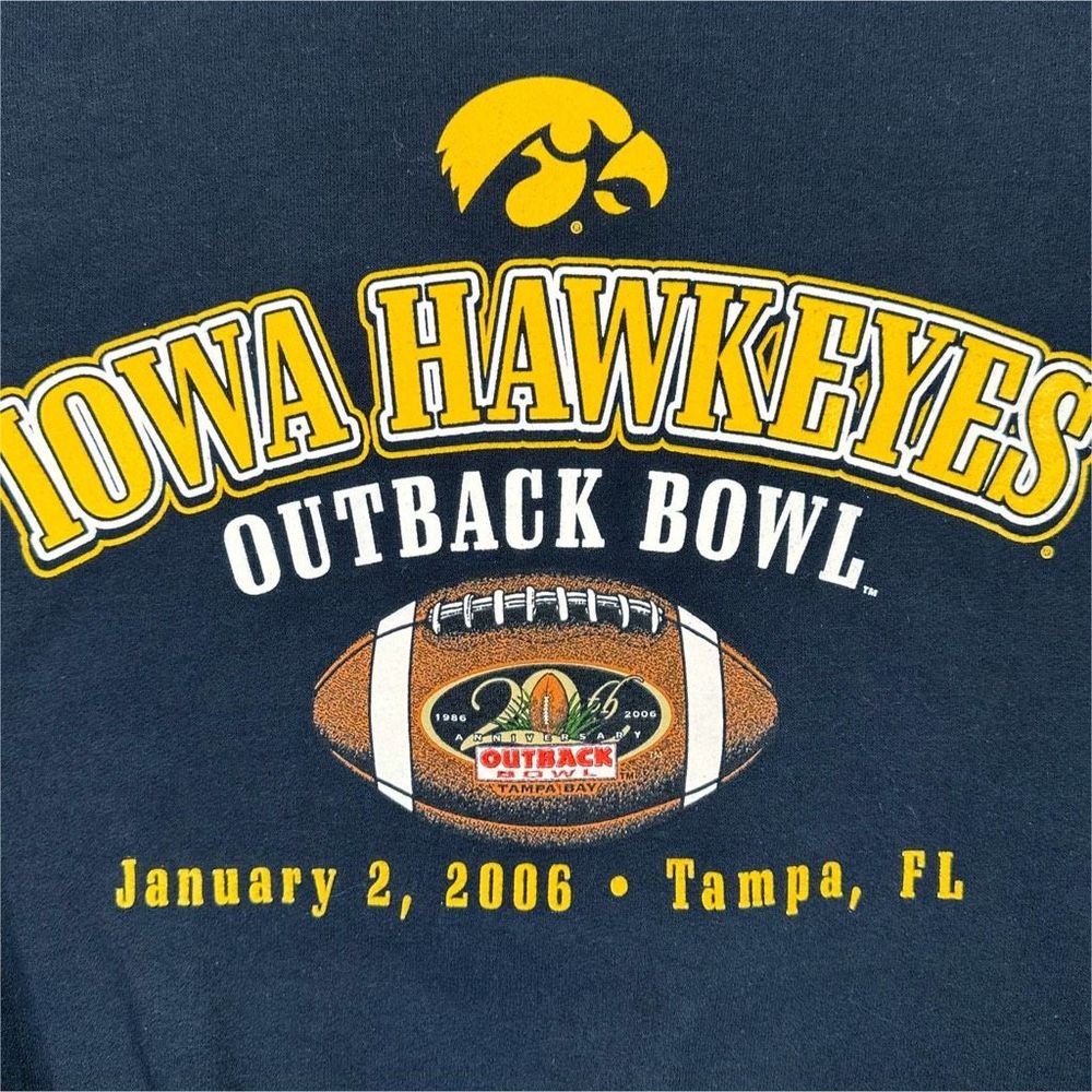 TCX Apparel 2006 Outback Bowl | Iowa Hawkeyes College Crew Neck - Size XL - Picture 2 of 5